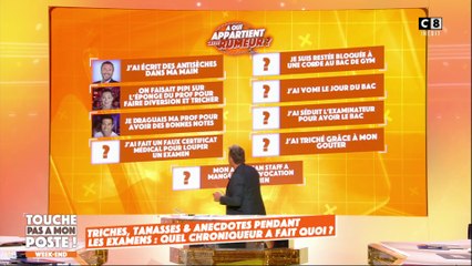 Les anecdotes incroyables des chroniqueurs sur le baccalauréat !
