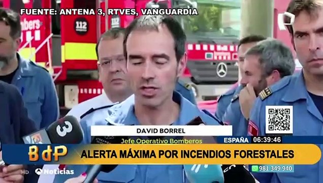 Ola de calor en España: Declaran alerta máxima por incendios forestales