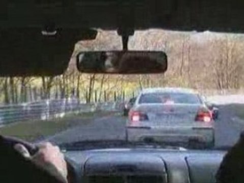 Subaru Impreza GT Turbo vs BMW M5 ring taxi at Nurburgring