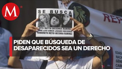 Búsqueda de personas desaparecidas debe considerarse derecho humano: Morena