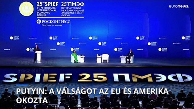 Putyin: a gazdasági válság az EU és Amerika hibás politikájának eredménye