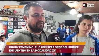Rugby femenino el capri será sede del primer encuentro en la modalidad XV