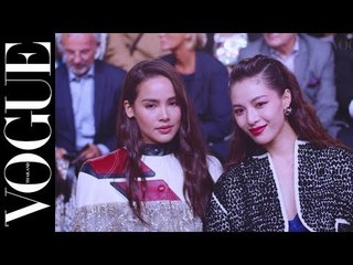 โว้กตามติด ญาญ่า-อุรัสยา กับโมเมนต์ชมแฟชั่นโชว์ Louis Vuitton SS20 ที่กรุงปารีส