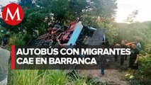 Sube a 40 cifra de heridos tras volcadura de autobús en Chiapas