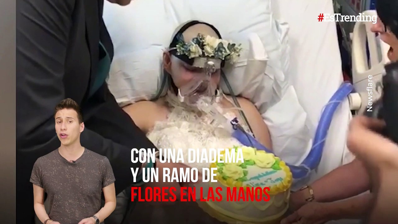 Adolescente con cáncer se casó con su novio de la infancia antes de morir