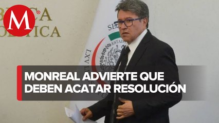Monreal advierte que si juez local no libera a Del Río Virgen podría ser separado del cargo