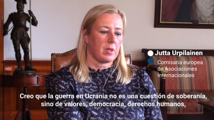 "La guerra en Ucrania es una cuestión de valores", dice comisaria Urpilainen