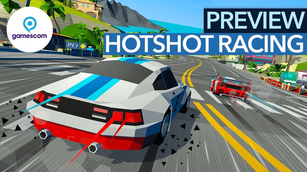 Hotshot racing - hier setzen die rennspiel-experten auf retro-vibes
