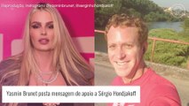 Yasmin Brunet manda mensagem de apoio ao ex-namorado Sérgio Hondjokoff durante o tratamento do ator