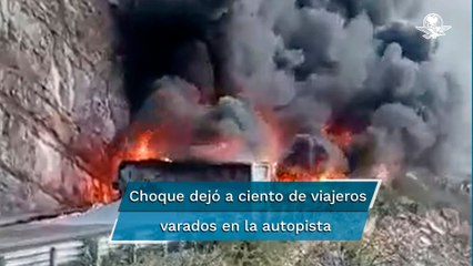 Dos muertos deja accidente de tractocamiones en Oaxaca