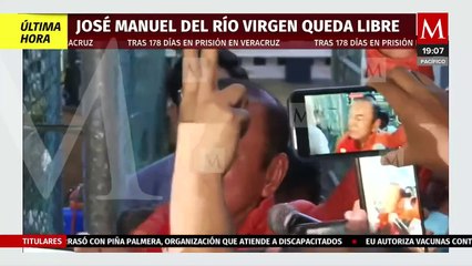 José Manuel del Río Virgen sale de prisión