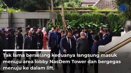 Mantan Perdana Menteri Malaysia Tuan Dr. Mahthir Mohamad tiba di Nasdem Tower.