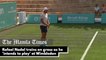 Rafael Nadal trains on grass as he 'intends to play' at Wimbledon