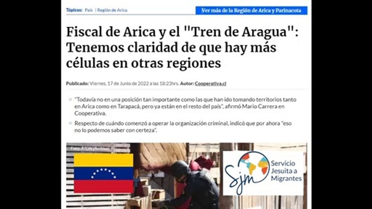 "Integrantes del Tren de Aragua en Arica ya contaban con RUN y hay células en otras regiones" - Radio Cooperativa