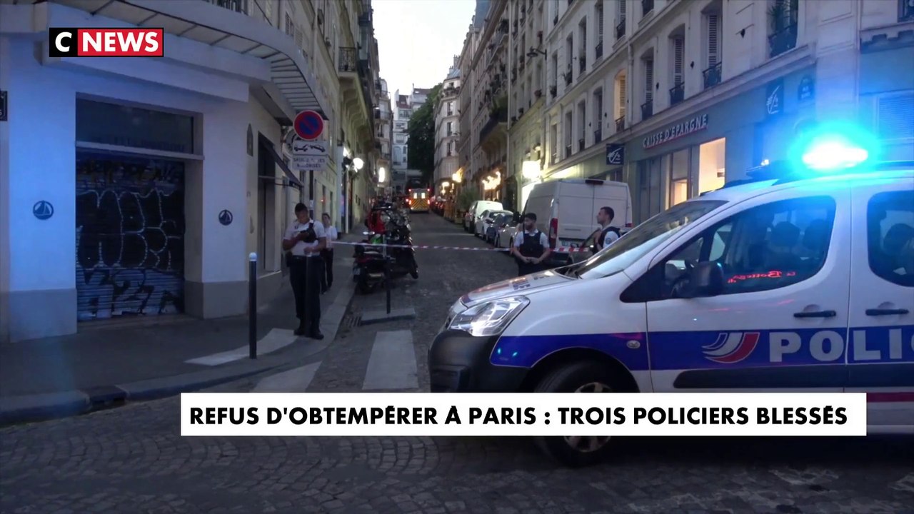 Refus d'obtempérer à Paris : trois policiers blessés