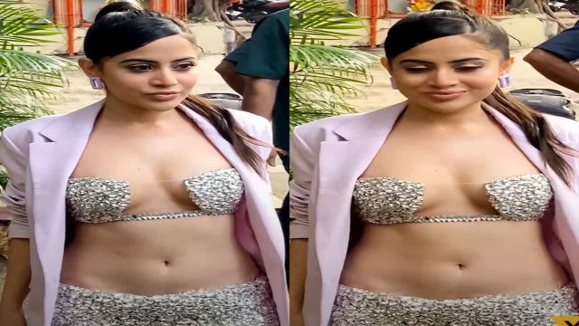 Urfi Javed ने पहनी Foil Paper से बनी Dress, इतनी Bold Dress के साथ मीडिया को दिए पोज|FilmiBeat*TV
