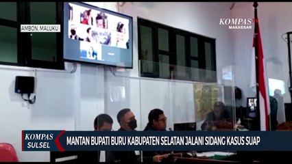 Mantan Bupati Kabupaten Buru Selatan Jalani Sidang Kasus Suap