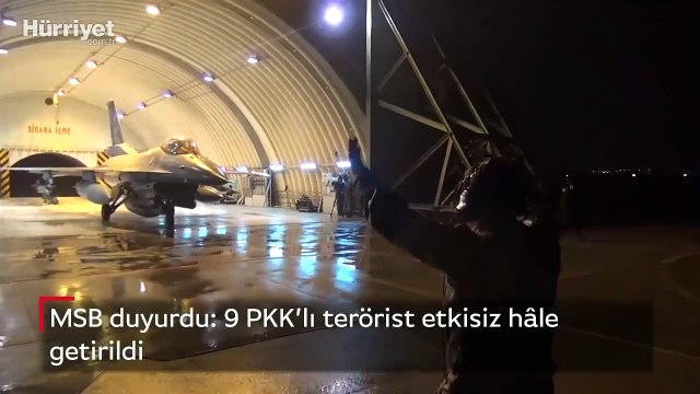 MSB duyurdu: 9 PKK’lı terörist etkisiz hle getirildi
