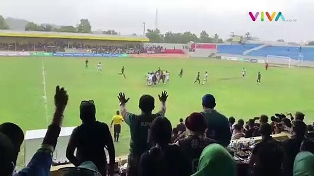 Kesebelasan Jember Vs Kota Malang Terlibat Baku Hantam