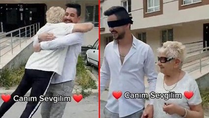 Yaşlı kadının paylaşımı sosyal medyayı ikiye böldü! Genç sevgilisine otomobil hediye etti