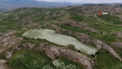 Sivas'ta kış günlerini aratmayan görüntü