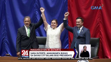 Video herunterladen: Sara Duterte, manunumpa bukas sa Davao City bilang bise presidente | 24 Oras Weekend