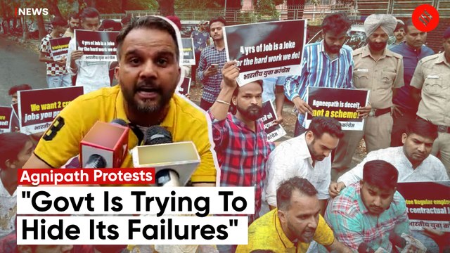 Chandigarh: Youth Congress Workers Hold Protest Against Agnipath Scheme, Detained