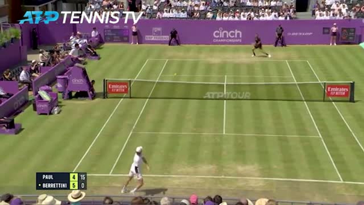 Berrettini eases past Paul to makes Queen's sem...