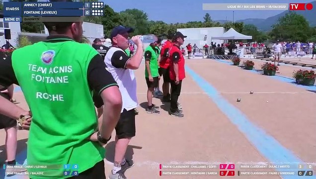 Samedi 18 Juin / Ligue Sport-Boules M1 / Aix les Bains / Partie Rapproché