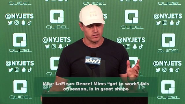 Jets Mike LaFleur Says WR Denzel Mims is in Great Shape
