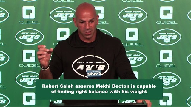 Jets Head Coach Robert Saleh Assures Mekhi Becton Can Get to Right Weight