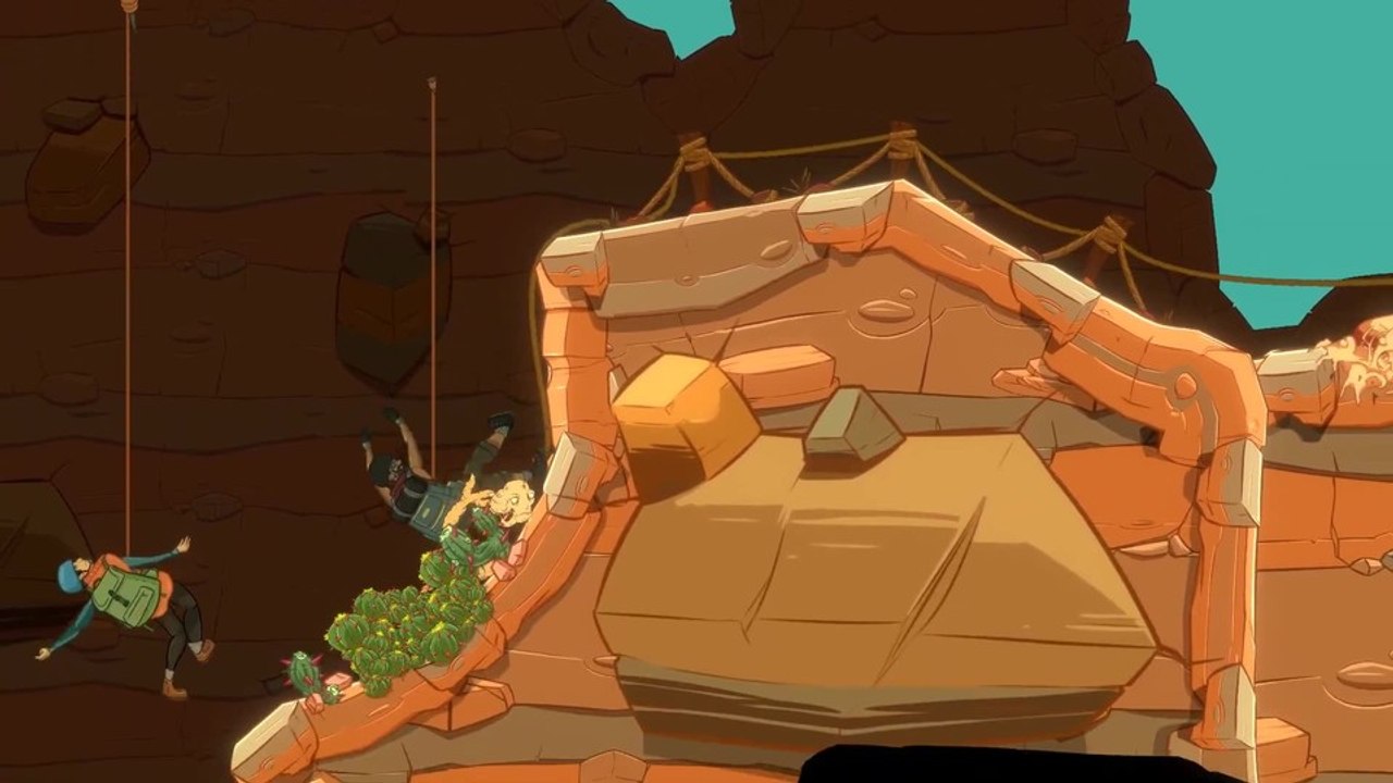 Struggling - launch-trailer des grotesken koop-plattformers