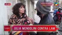 La furia de Julia Mengolini contra LAM: 