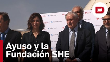 Ayuso, en la celebración del 10º aniversario de la Fundación SHE Madrid