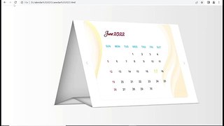 Create a Calendar using pure JavaScript with 3D effect #part-2 Calendar using html css and JS