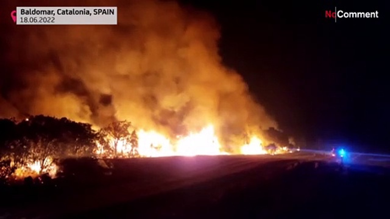 Fires rage through vast woodlands in northern Spain