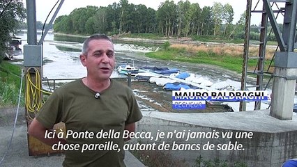 Italie : la sécheresse menace les niveaux d'eau des rivières