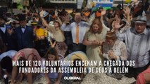 Mais de 120 voluntários encenam a chegada dos fundadores da Assembléia de Deus a Belém