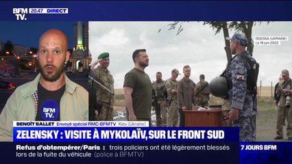 En visite à Mykolaïv, Volodymyr Zelensky envoie un message de soutien aux troupes ukrainiennes