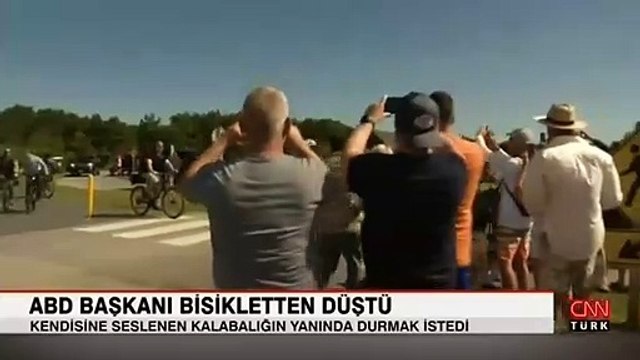 ABD Başkanı Joe Biden bisikletten düştü! O anlar kamerada