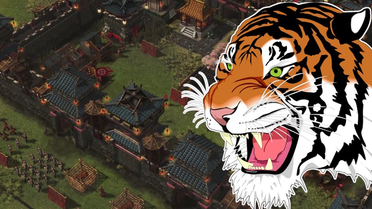 Stronghold: Warlords zeigt, wie ihr eure mächtige Feste mit einem Tiger verteidigt