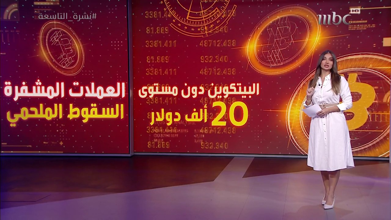 لأول مرة #بيتكوين تنخفض لأقل من 20 ألف دولار التفاصيل مع هبة حيدري