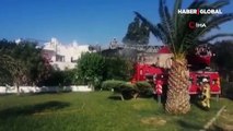 İzmir'in Aliağa ilçesinde bir kişi, sinir krizi geçirip evini ateşe verdi