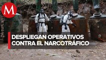 Sedena destruye siete narcolaboratorios en Sinaloa