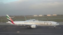 Emirates 777-300ER The UAE 50th Livery Landing At Cape Town International Airport *4K*