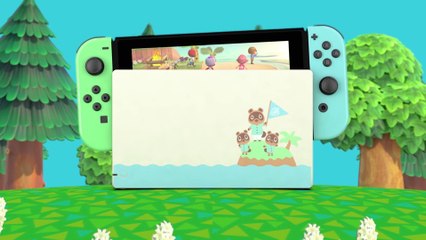 Die neue Switch im Animal Crossing-Look - Pastelltöne, Waschbären und Urlaubsstimmung