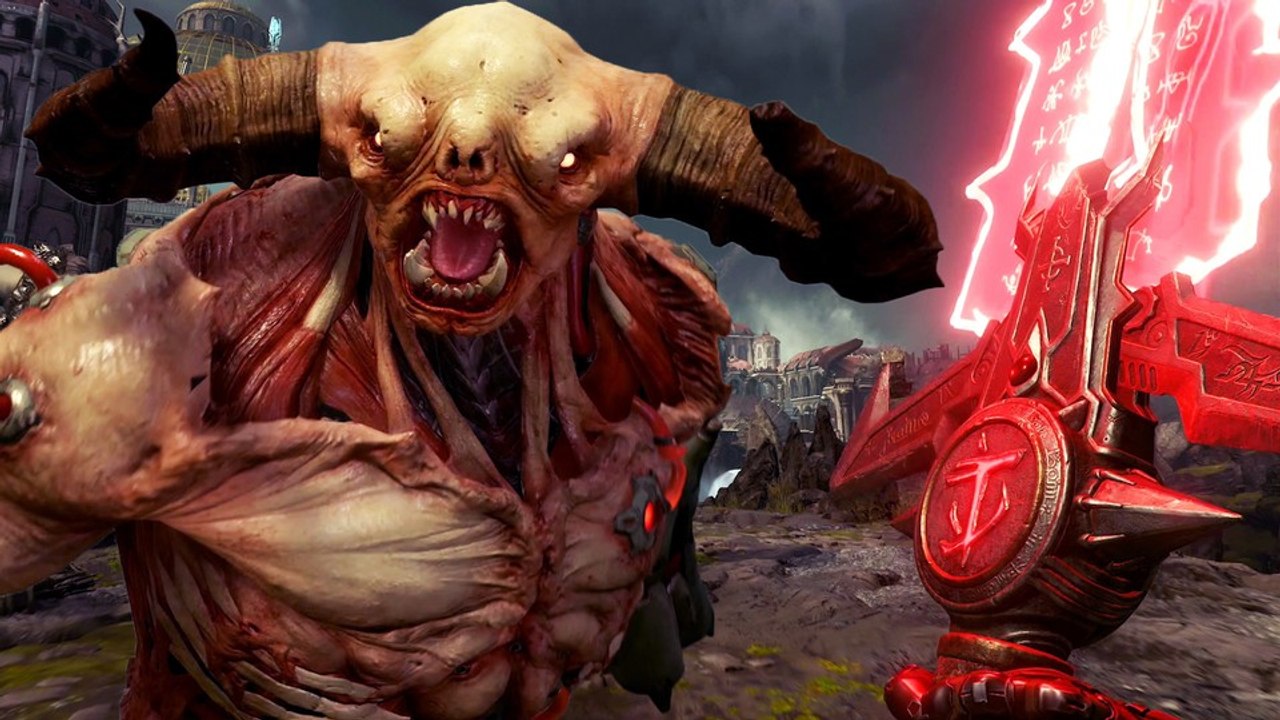 In Doom Eternal schwingen wir jetzt auch das Crucible-Schwert