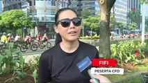 Meski Khawatir, Warga Tetap Menikmati CFD Jakarta di Tengah Lonjakan Kasus Covid-19