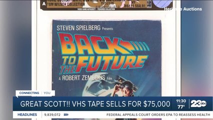 Back to the Future VHS tape sold for $75,000