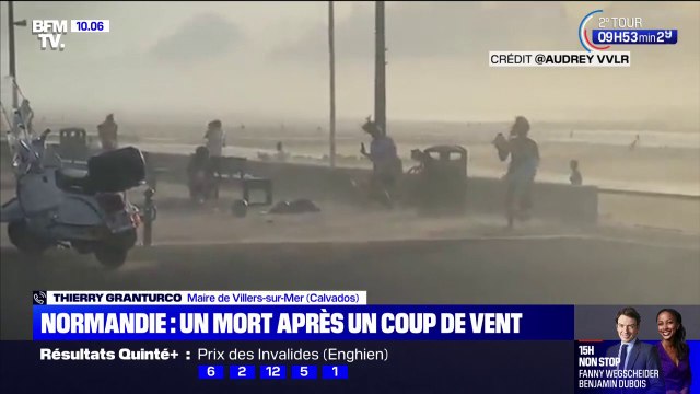 Mort après un coup de vent en Normandie: selon le maire de Villers-sur-Mer, cinq personnes sont blessées et hospitalisées